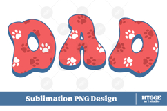 American Dad 4th of July USA Cat Dog Paw DTF Sublimation Product Image 1