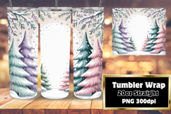 Unique 20oz Gift Tumbler Template , Christmas Product Image 1