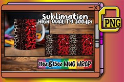 Vibrant Glitter &amp; Floral Fusion Mug Wraps 15oz 11oz Product Image 1