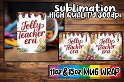 Sweet mornings 11oz 15oz mug wrap, Teacher Product Image 1