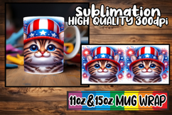 Sweet nostalgia 11oz 15oz sublimation wrap, USA Animals Product Image 1