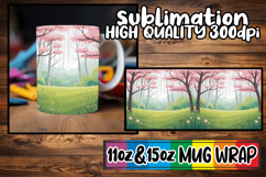 Inspired thoughts 11oz 15oz mug wrap, Spring Product Image 1