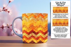 Glittery Colorful Stripe 11oz/15oz Mug Wrap Art Product Image 1