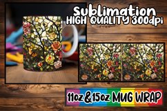 Radiant Stained Glass Mug Wrap Artistry 11oz/15oz Product Image 1
