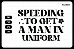 Funny Car Sticker Saying | Vehicle Decal - Man In Uniform Product Image 3