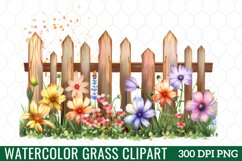 Watercolor Grass Clipart Product Image 1
