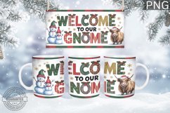 Christmas Mug Wrap Design - Christmas Snowman Sublimation Product Image 3