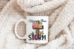 Christian Quote Sublimation - Faith Saying | Stronger Product Image 4