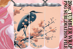 Inspiring sunsets 20oz tumbler wrap, Birds Product Image 1