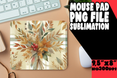 Radiant Mouse Mat Sublimation PNG, Autumn Flower Product Image 1