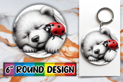 Whimsical Circle Car Coasters PNG, Cute Animals Product Image 1