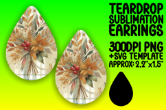 Fresh Teardrop Design for Earrings , Autumn Flower Product Image 1