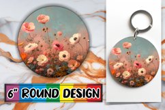 Vibrant Floral Circle Sublimation Assortment Product Image 1