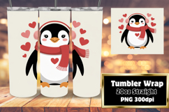 Sublimation-Ready 20oz Design , Valenines Animals Product Image 1