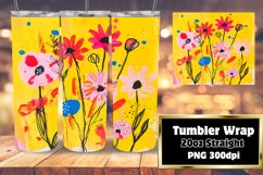 Bright Floral Wraps for 20oz Tumblers Product Image 1