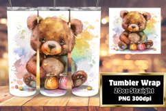 Whimsical Critter Carnival Tumbler Wrap - 20oz Product Image 1