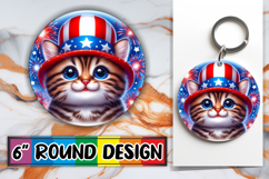 Joyful Coaster Round Style, USA Animals Product Image 1