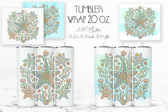 Cute ocean srarfish pastel straight tumbler 20oz wrap design Product Image 1