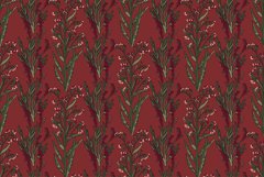 Abstract seamless retro floral pattern vector illustration Product Image 1