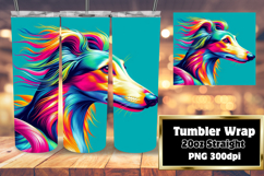 GLAMOROUS 20oz Tumbler PNG Design , Dog Product Image 1