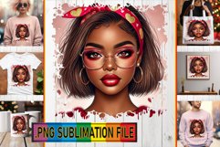 Cheerful PNG Sublimation Art, Love Girl Product Image 1