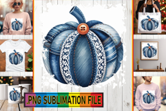 Cheerful TOTE BAG Magic PNG, Pumpkin Watercolor Product Image 1