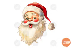 Christmas Vintage Santa PNG Sublimation | Retro Winter PNG Product Image 1
