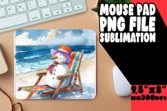 Tropical Twist: Beachy Snowman Edition PNG Product Image 1