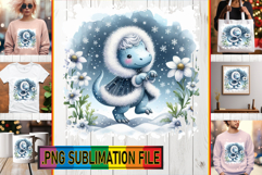 Cheerful TSHIRT Designs PNG, Cute Dino Product Image 1