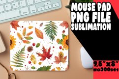 Fall Leaves Mouse Pad with Watercolor Design Product Image 1