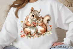 Mothers Day Animals Clipart PNG Product Image 1