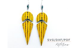 Triangle Engraved Earrings Digital Download Product Image 4