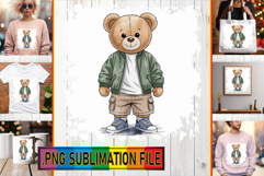 Whimsical TSHIRT Gift Ideas PNG, Teddy Bear Product Image 1