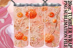 Bloom and Fruit Tumbler Wrap Design Product Image 1