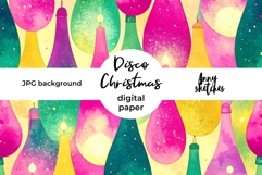 Lava Lamp Pattern Retro Groovy Disco Christmas Background Product Image 1