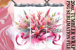 Dreamy escapes 20oz tumbler wrap, Flowers Product Image 1