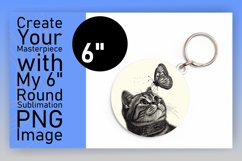 Joyful Cat Sublimation: Round &amp; Keychain Variety Product Image 1