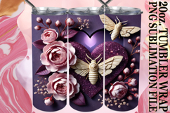 RADIANT MOMENTS 20oz TUMBLER WRAP, 3D Heart Product Image 1