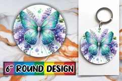 Unique Round Ornaments Design, Butterfly Product Image 1