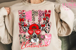 Valentine Buck PNG: Boys Valentines Retro Hunting Shirt Png Product Image 4