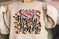Howdy Honey PNG, Retro Western Checkered PNG Product Image 6