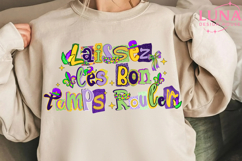 Laissez Les Bon Temps Rouler Png, Mardi Gras Bow Product Image 5