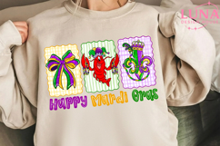 Happy Mardi Gras png, Coquette Mardi gras png, Mardi Gras Product Image 3