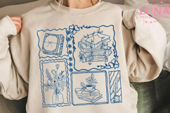 Just one more chapter PNG, books and coffee png Product Image 6