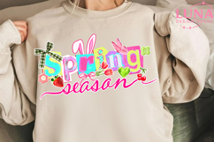 Spring Season png, Spring Coquette bow PNG, Preppy spring pn Product Image 6