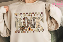 Book PNG, Retro Bookish Trendy Book Lover Sublimation Product Image 1