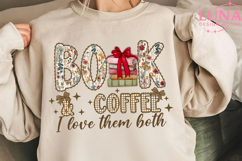 Books and Coffee PNG, Floral Book Lover Design, Flower Book Product Image 6