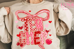 Preppy Teacher Valentine Png Bundle, Coquette Teach Png Product Image 6