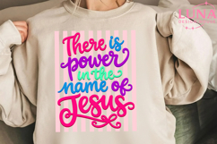 Striped There Is Power in the Name of Jesus PNG, Christian Product Image 5