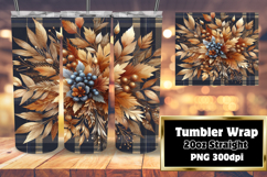 Unique Gift: 20oz Tumbler Design , Autumn Flower Product Image 1